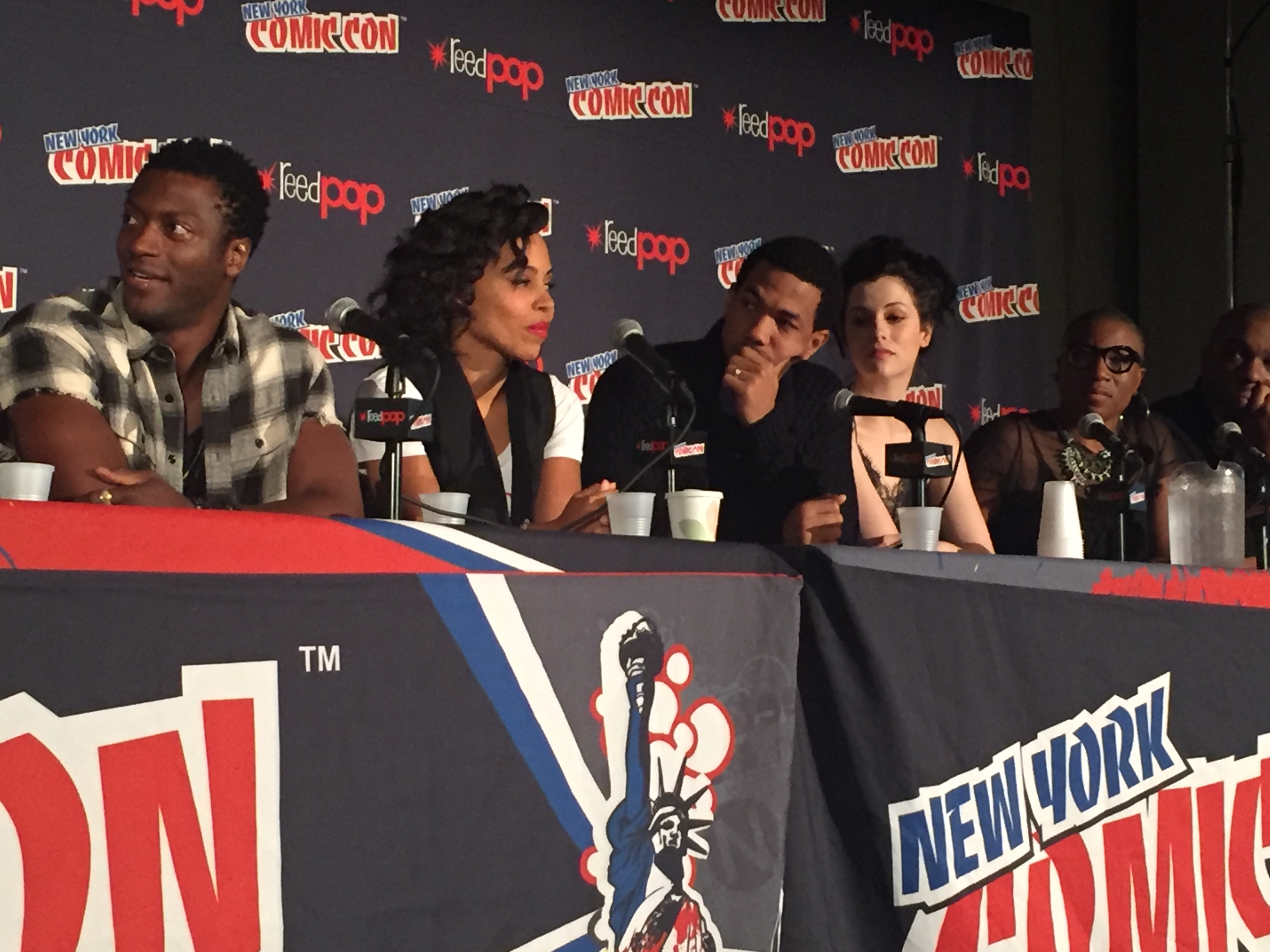 The cast of Underground at NYCC
